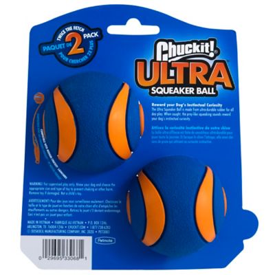 Image showing  Chuckit! Ultra Squeaker Dog Toy, M, 2-Pack