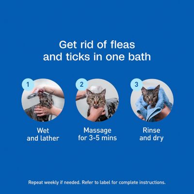 Image showing 8 th Adams Plus Flea & Tick Foaming Shampoo & Wash for Cats & Kittens, 10 fl. oz.