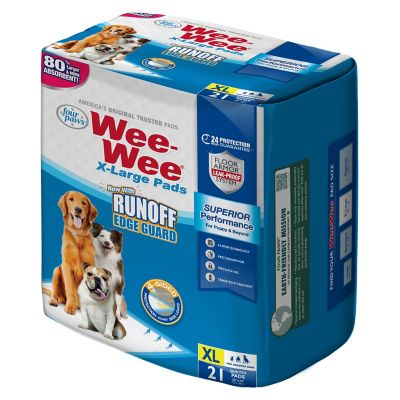 Image showing 7 th Four Paws Wee-Wee Superior Performance X-Large Dog Pee Pads, 21 ct., X-Large 28 x 34 in.