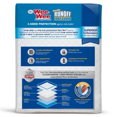 Image showing 9 th Four Paws Wee-Wee Superior Performance X-Large Dog Pee Pads, 21 ct., X-Large 28 x 34 in.