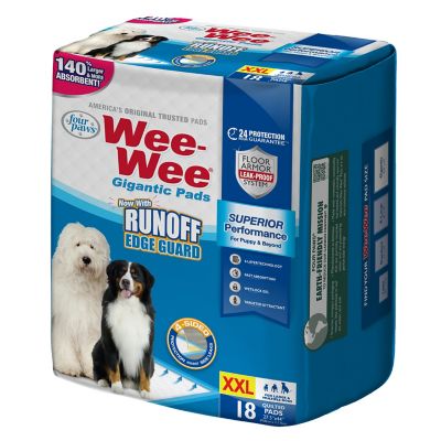 Image showing 7 th Four Paws Wee-Wee Gigantic Dog Pee Pads 18 ct.