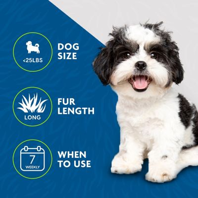 Image showing 6 th FURminator Long Hair deShedding Tool for Dogs Small