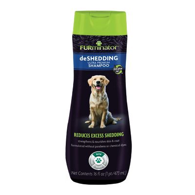 FURminator Fur Deshedding Shampoo, 16 oz. We’ve been using the same dog shampoo for years but excited to switch things up with this deSHEDDING shampoo especially with spring season in full swing and shedding among us