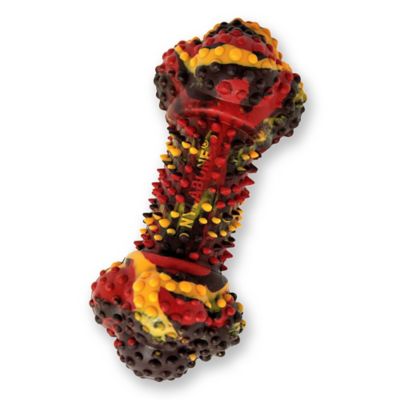 Image showing 5 th Nylabone Rubber Flavor Frenzy Bacon Cheeseburger Dog Chew Toy, Medium