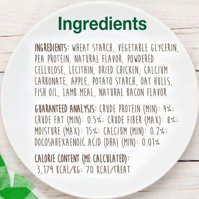 Image showing  Healthy Edibles Puppy Natural Long Lasting Dog Chew Treats Lamb & Apple X-Small/Petite, 8 ct.