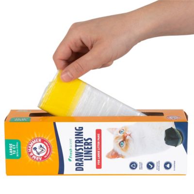 Image showing  Drawstring Cat Litter Pan Liners