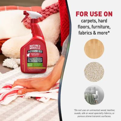 Image showing 6 th Nature's Miracle Advanced Stain and Odor Eliminator for Dogs, Sunny Lemon, 32 oz.