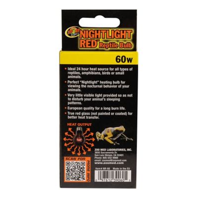 Image showing  Nightlight Red Reptile Bulb, 60W