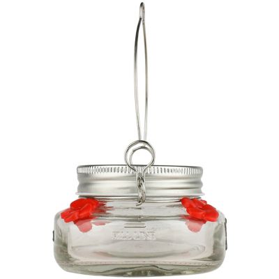 Image showing  6 oz. Mason Jar Hummingbird Feeder