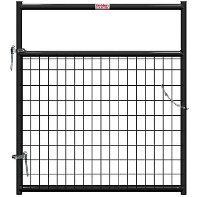 CountyLine 4 ft. x 50 in. Wire-Filled Corral Gate, Black