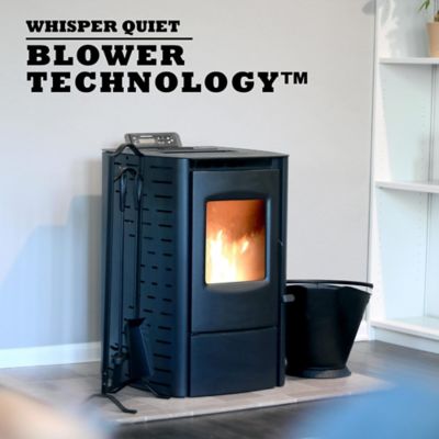 Image showing 6 th Cleveland Iron Works 1200 sq. ft. No.215 Mini Pellet Stove, 20 lb. Hopper Size, F500215