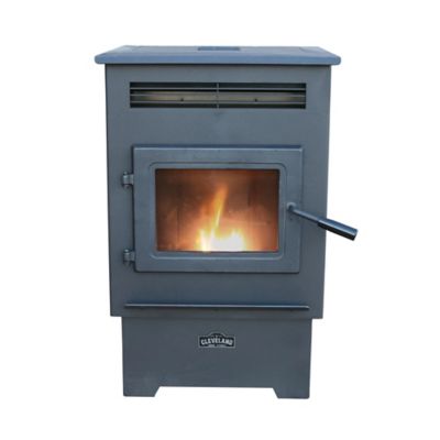 Cleveland Iron Works No.200 Medium Pellet Stove 1500 to 2200 Sq. Ft., 60 lb. Hopper (Model#: PS60W)