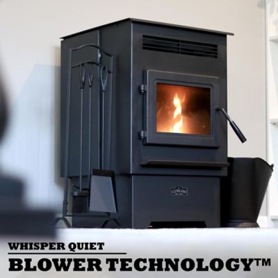 Image showing 5 th Cleveland Iron Works 1200 sq. ft. No.200 Medium Pellet Stove, 60 lb. Hopper Size, F500200