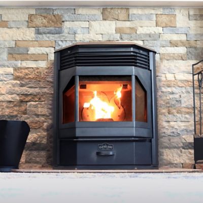 Image showing  2500 sq. ft. No.210 Bay Front Pellet Stove, 66 lb. Hopper Size, F500210
