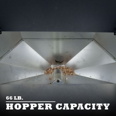 Image showing 5 th Cleveland Iron Works 2500 sq. ft. No.210 Bay Front Pellet Stove, 66 lb. Hopper Size, F500210