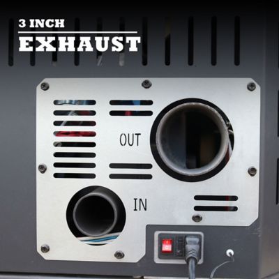 Image showing 7 th Cleveland Iron Works 2500 sq. ft. No.210 Bay Front Pellet Stove, 66 lb. Hopper Size, F500210