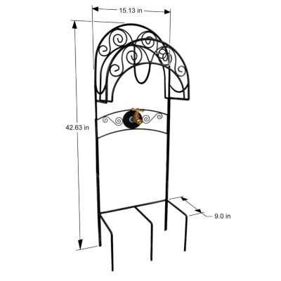 Image showing  5/8 in. x 125 ft. Carrington Hose Stand with Bib and Prong Mount