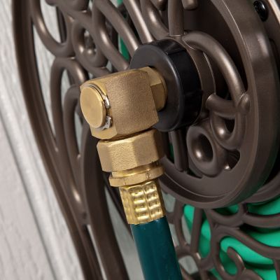 Image showing  5/8 in. x 125 ft. Wall Mount Cast Aluminum Hose Reel