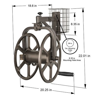 Image showing  125 ft. Single Arm Navigator Rotating Hose Reel