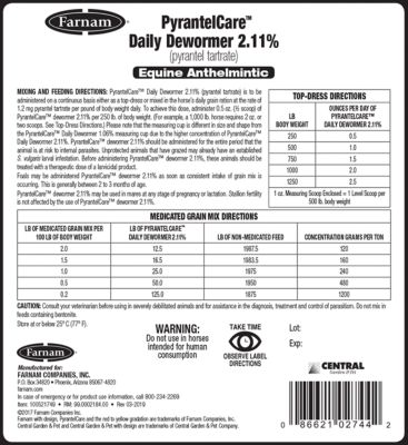 Image showing  Pyrantelcare Daily Horse Dewormer 2.11%
