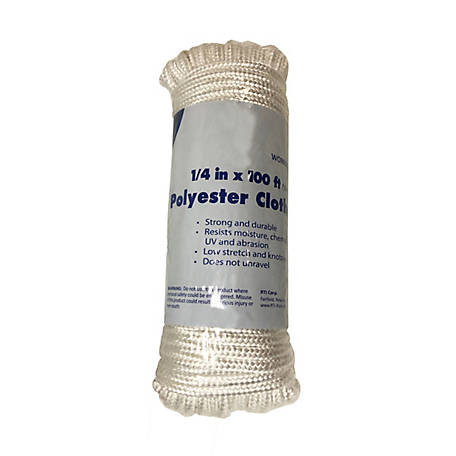 2-Pack Corda 1/4in x 100ft polyester clothesline 