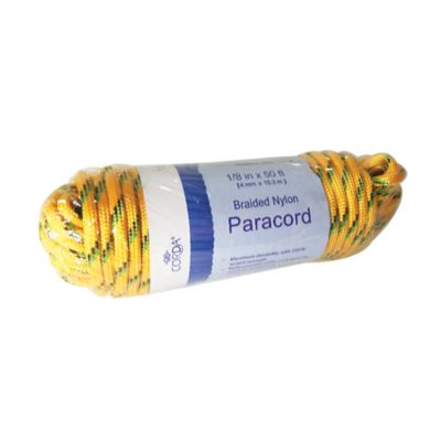 CORDA 1/8 in. x 50 ft. Braided Nylon Paracord, 2-Pack