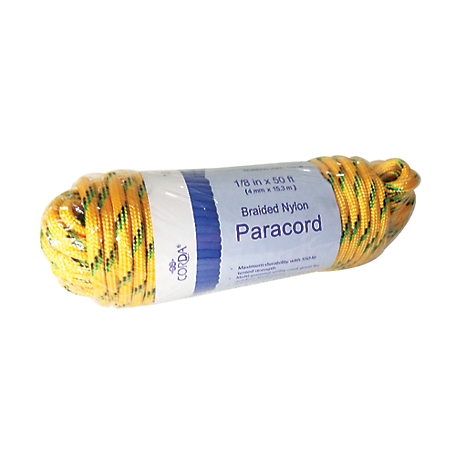 CORDA 1/8 in. x 50 ft. Braided Nylon Paracord, 2-Pack at Tractor