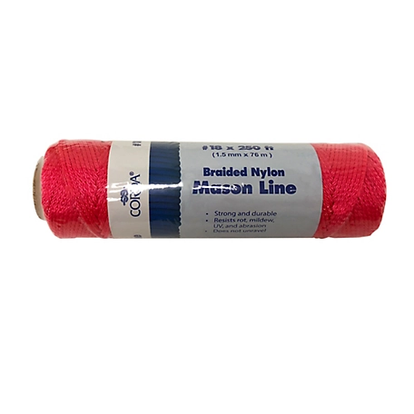 Rope King 1/8 in. x 50 ft. Pink/White Nylon Paracord at Tractor