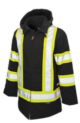 Tough Duck Men's Hi-Vis Safety Duck Insulated Parka, 6 oz. Lining, S15711