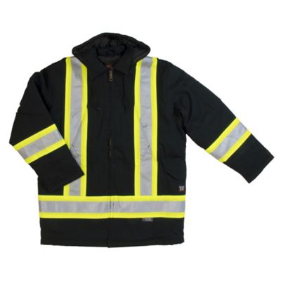 Tough Duck Men's Hi-Vis Safety Duck Insulated Parka, 6 oz. Lining, S15721