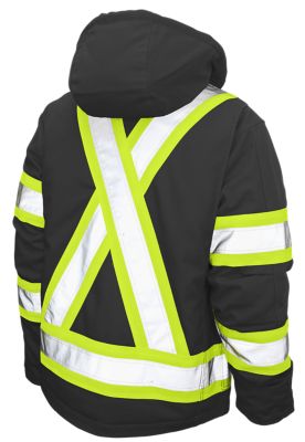Image showing  Men's Hi-Vis Safety Duck Insulated Jacket, 6 oz. Lining, S45711