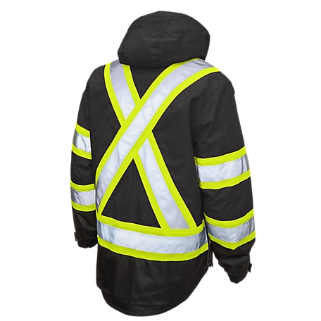 Blue Polyester Reflective Safety Jacket, For Traffic Control, Size