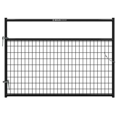 Behlen Country 6 ft. x 50 in. Wire-Filled Gate, Black