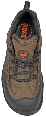 Image showing  Men's Eric Lo Work Boots, Brown Aluminum Safety Toe, Slip Resistant, EH Rated, Low Wedge