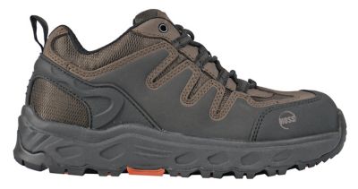 Image showing  Men's Eric Lo Work Boots, Brown Aluminum Safety Toe, Slip Resistant, EH Rated, Low Wedge