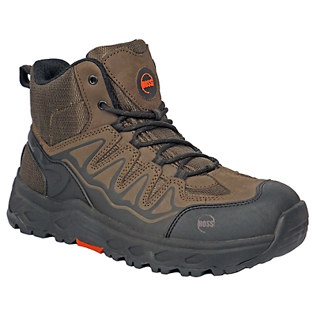 HOSS Boot Company Eric Hi Wedge Safety Work Boots, EH Rated