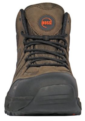 Image showing  Men's Eric Hi Work Boots, Brown Aluminum Safety Toe, Slip Resistant, EH Rated, 6in.