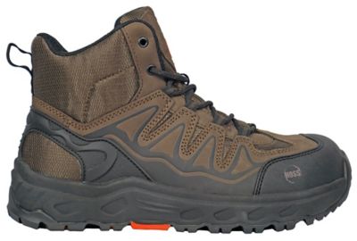 Image showing  Men's Eric Hi Work Boots, Brown Aluminum Safety Toe, Slip Resistant, EH Rated, 6in.