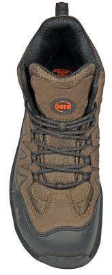 Image showing  Men's Eric Hi Work Boots, Brown Aluminum Safety Toe, Slip Resistant, EH Rated, 6in.