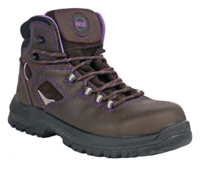 HOSS Boot Company Women's Lacy Work Boots, Composite Toe, Waterproof, Puncture Resistant, Slip Resistant, EH Rated