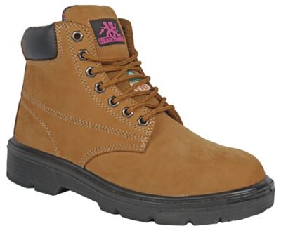 Moxie Trades Women's Alice Waterproof Steel Toe Work Boots, Slip Resistant, EH Rated, 6 in.