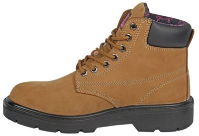 Image showing 6 th Moxie Trades Women's Alice Waterproof Steel Toe Work Boots, Slip Resistant, EH Rated, 6 in.