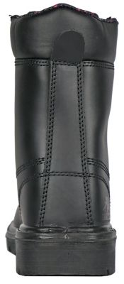 Image showing 5 th Moxie Trades Women's Anne Work Boots, Waterproof Steel Toe, Slip Resistant, EH Rated, Black Leather, 8in.