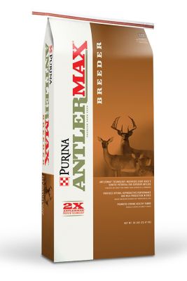 Purina AntlerMax Breeder Textured 17-6 Deer Feed with Climate Guard, 50 lb. Bag