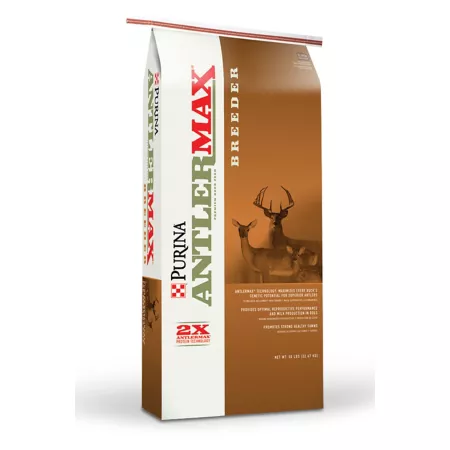 Purina AntlerMax Breeder Textured Deer Food 17-6 with Weather Protection 50-Pound Bag Game Feed