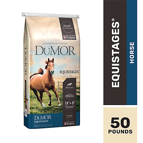 DuMOR Equistages Horse Feed Pellets, 50 lb.