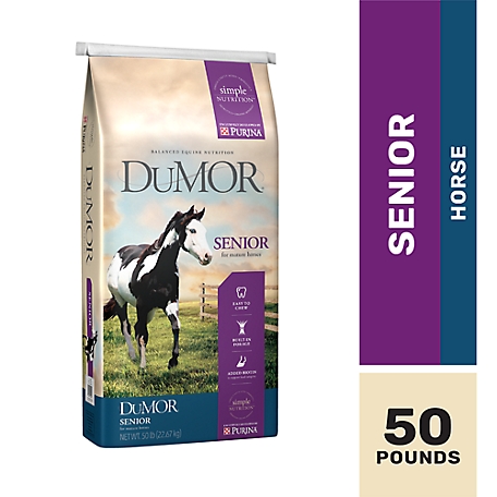 DuMOR Senior Horse Feed, 50 lb Bag - TOPS-X
