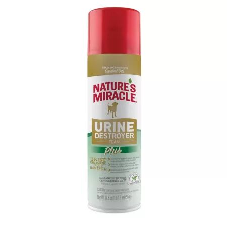 Nature's Miracle Dog Urine Destroyer Plus 17.5 oz Foaming spray Stain & Odor Removers