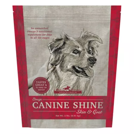 Omega Fields Omega Canine Shine Skin and Coat Supplement for Dogs 2 lb. Dog Skin & Coat Supplements