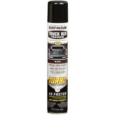 Rust-Oleum 24 oz. Black Truck Bed Professional Grade Truck Bed TURBO Spray Paint, Textured